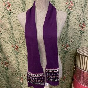 Purple scarf